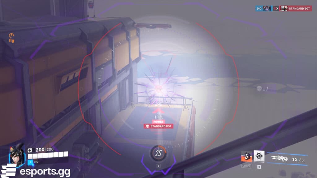 The Widowmaker mythic weapon skin in Overwatch 2 (Screenshot via esports.gg)