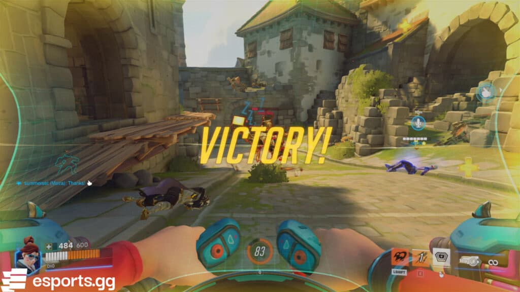 Victory screen (Screenshot via esports.gg)