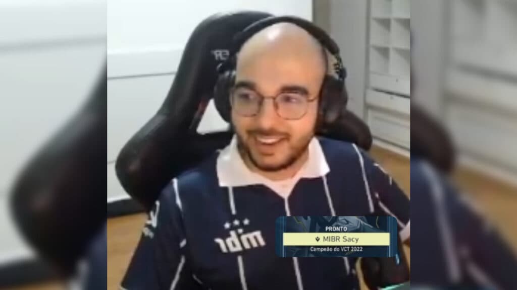 Sacy with a MIBR shirt and new tag name (Image by MIBR)