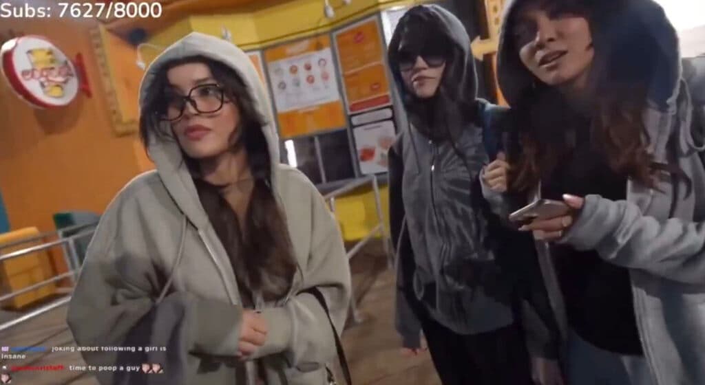 Screenshot of the Valkyrae, Cinna, and Emiru stream (Image via NannuDidarr on X)