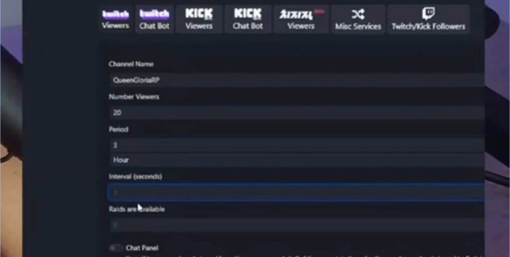 Views screenshot (Image via Twitch)