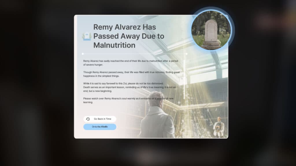 The death tooltip (Image by KRAFTON)