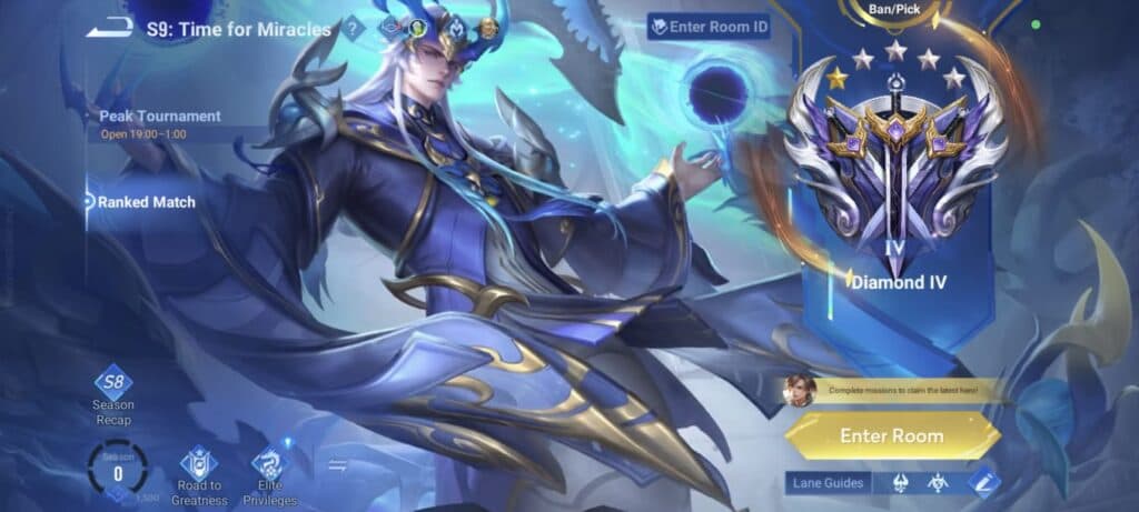 HoK ranked season 9 has officially began on March 5 (image via esports.gg)