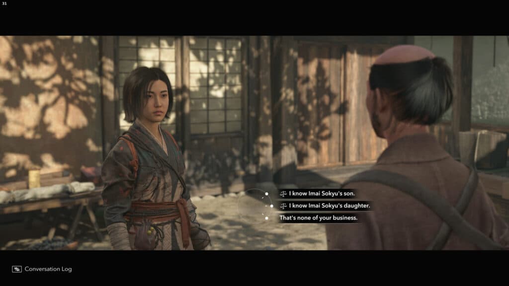 Choosing between dialogue with the Gunsmiths. Screenshot by esports.gg