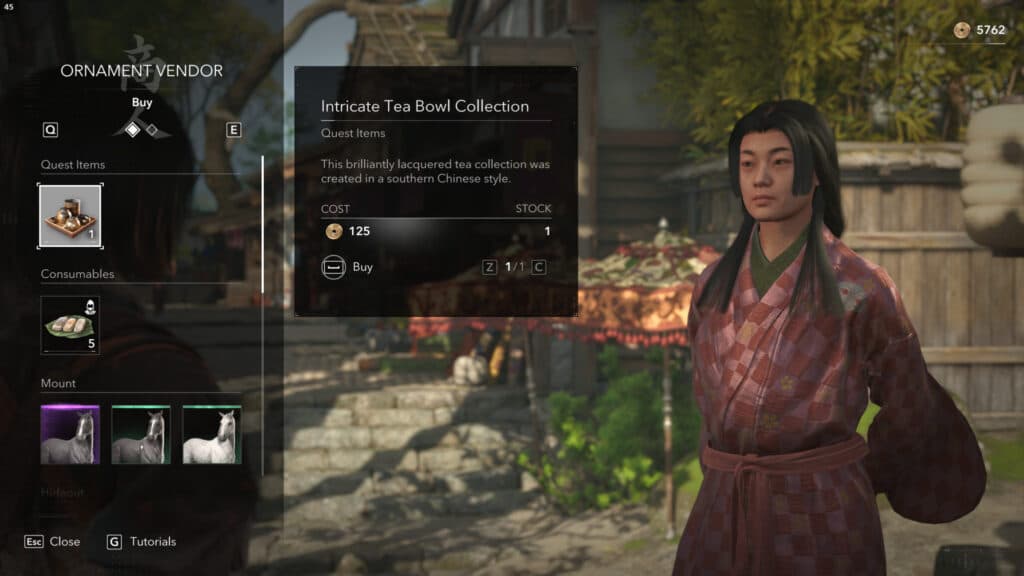 Buying Rations from a vendor. Screenshot by esports.gg