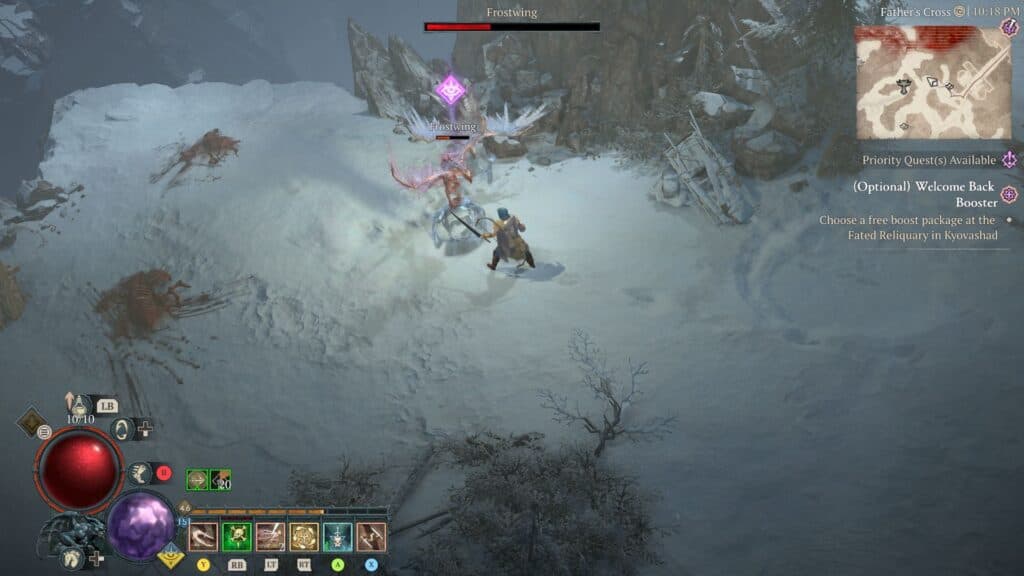 Diablo 4's Rogue in action. (Screenshot by esports.gg)