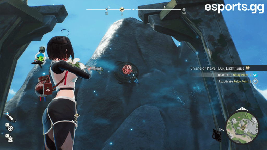 How to reactivate Relay Point 2 in The Shrine of Prayer Dux Lighthouse quest