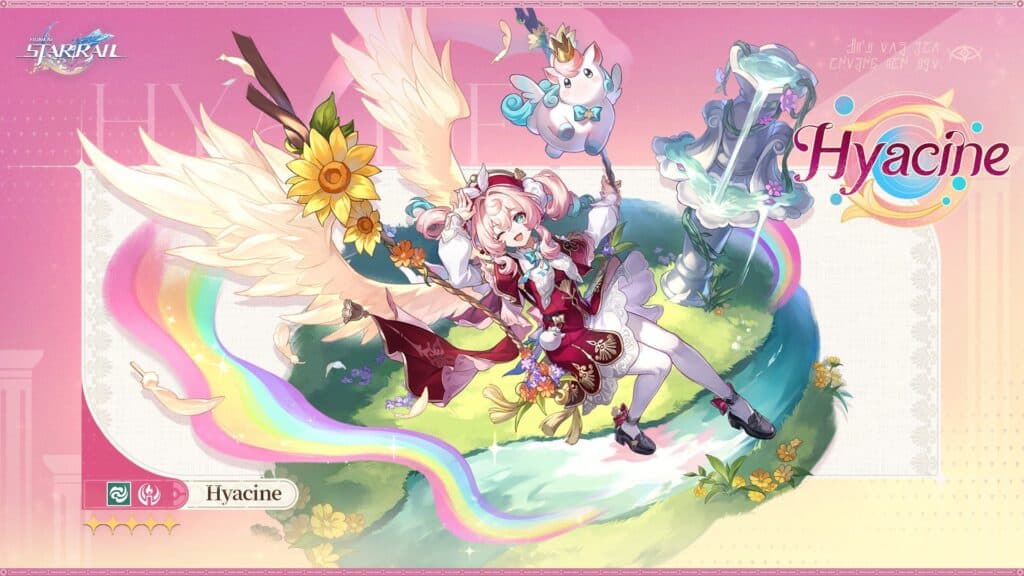 Hyacine's splash art. (Image via Hoyoverse)