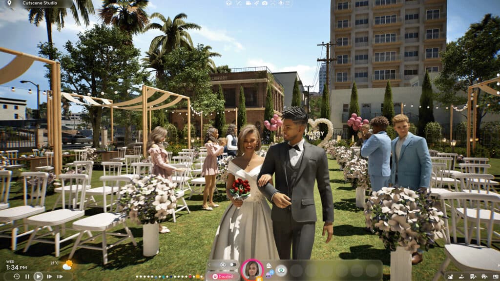 Zois marrying in-game (Image via KRAFTON)