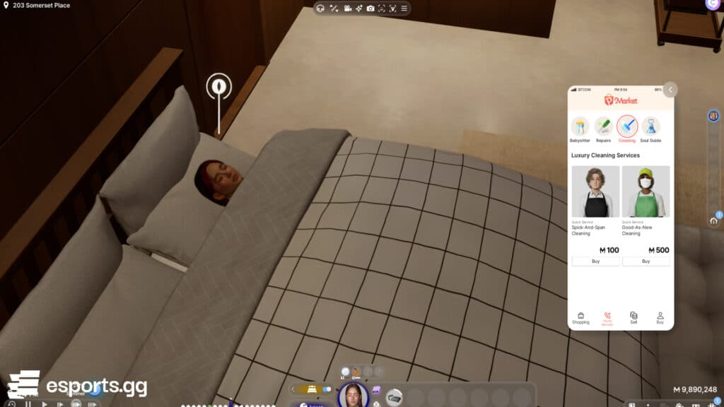 How to contract services in inZOI (Screenshot by esports.gg)