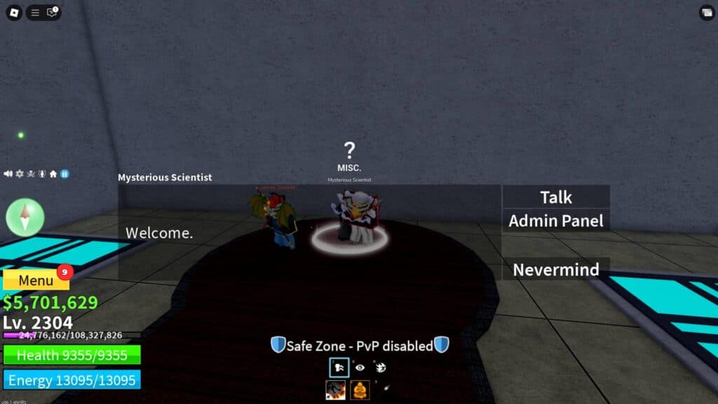 The Mysterious Scientist in Castle on the Sea. (Screenshot via esports.gg)