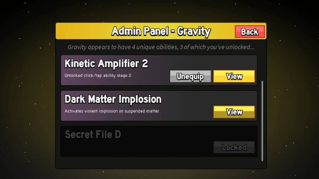Some of the upgraded skills for the Gravity fruit. (Screenshot via esports.gg)