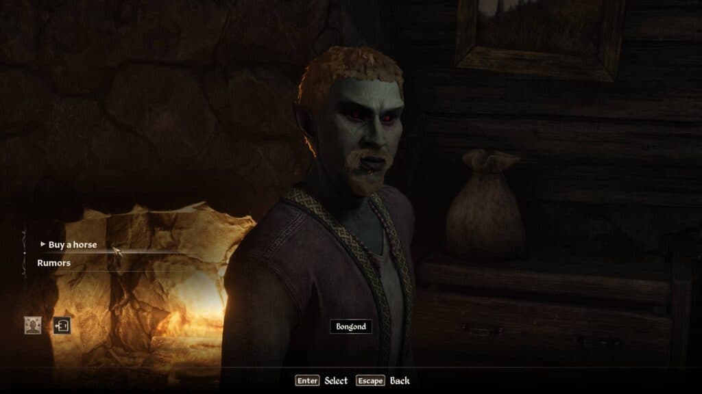 Bondond, seller of Chestnut horses at the North Country Stables. (Screenshot via esports.gg)