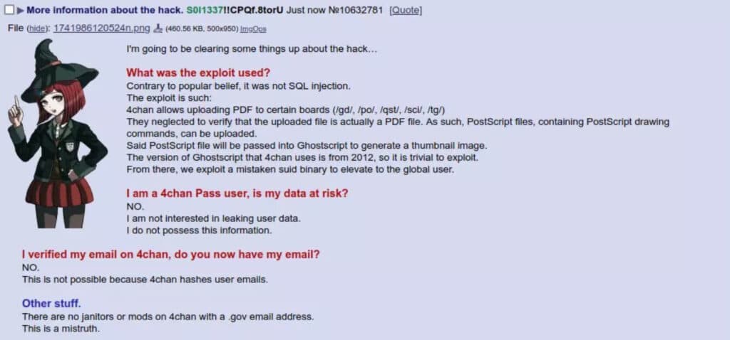 4chan hacker allegedly explains their modus operandi