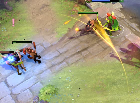 Denying Creeps (Image via esports.gg)