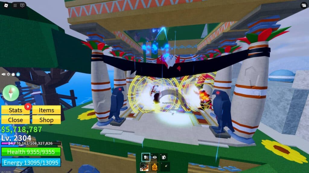 Destroying the clay pots in Tiki Outpost (Screenshot via esports.gg)