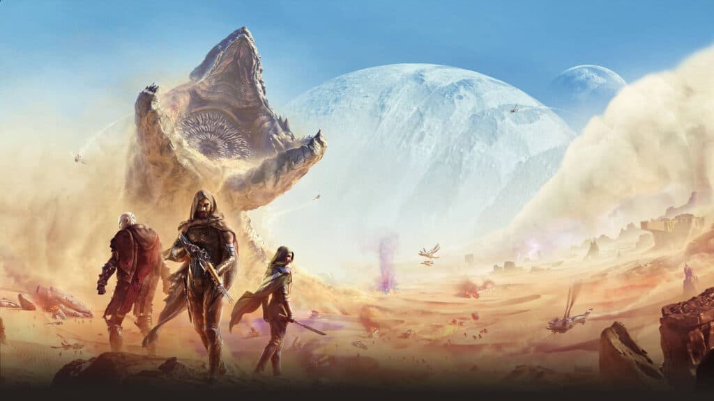 Dune Awakening cover art (Image via <a href="https://www.duneawakening.com/" target="_blank" rel="noreferrer noopener">Dune Awakening</a>)
