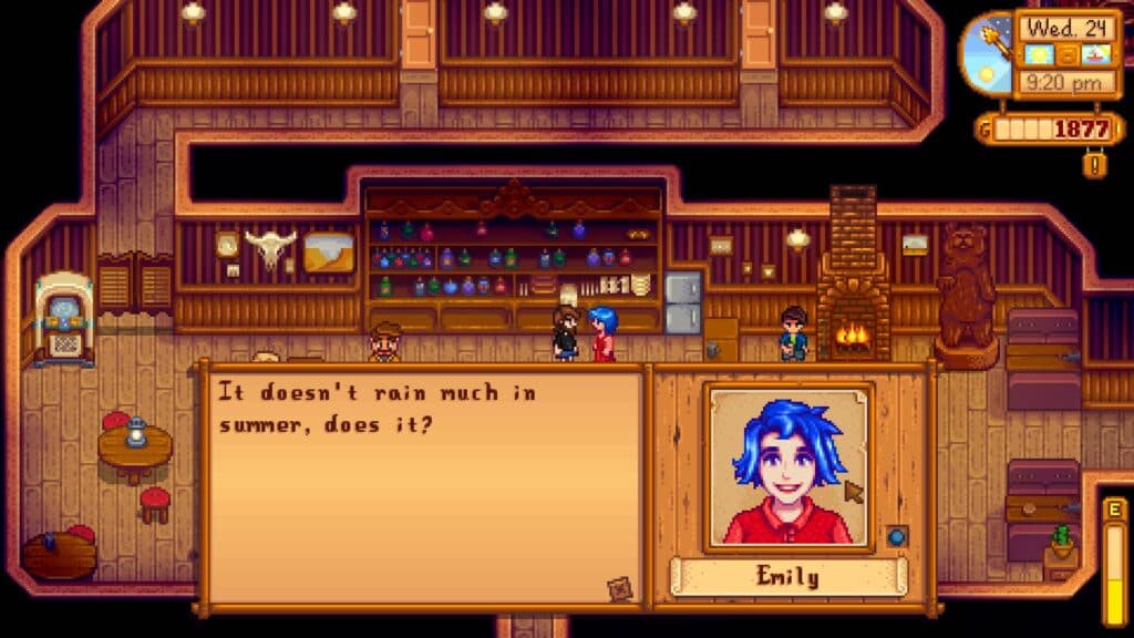 Talking to people may also provide friendship points, but nothing beats giving everyone their favorite gifts. (Screenshot via esports.gg)