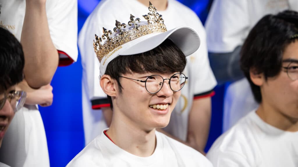 Faker during the LoL Worlds 2024 (Photo by Riot Games)