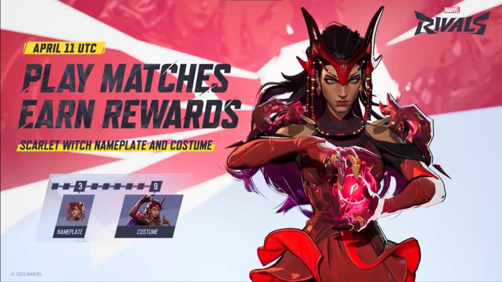 You can get two Scarlet Witch items just for playing the game you love (Image via NetEase Games)