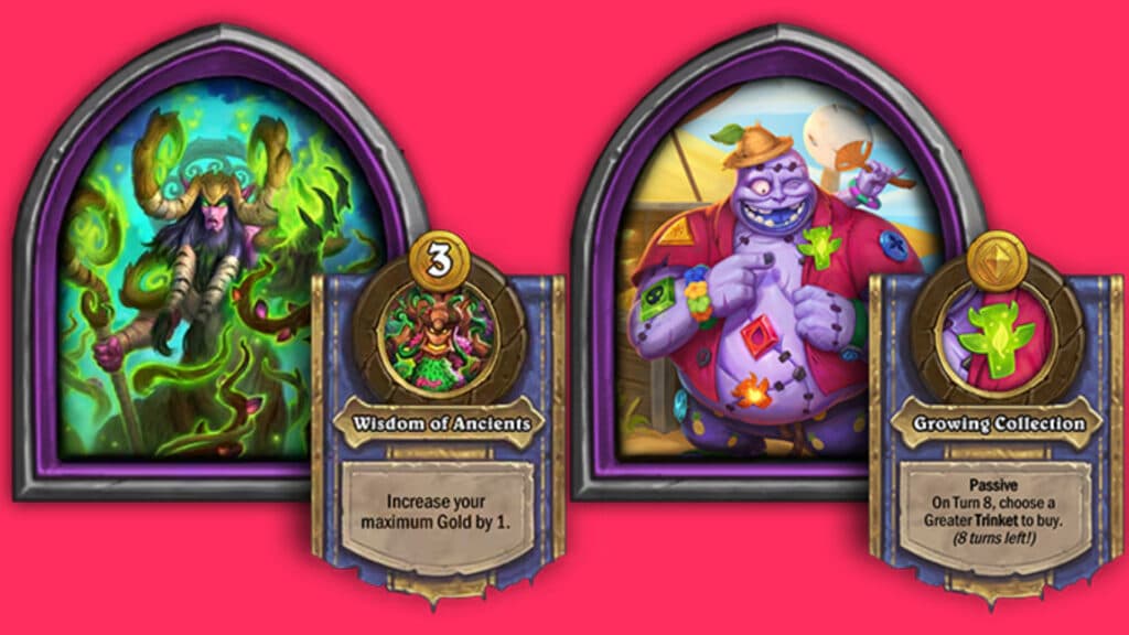 Forest Lord Cenarius and Buttons (Images via Blizzard Entertainment)