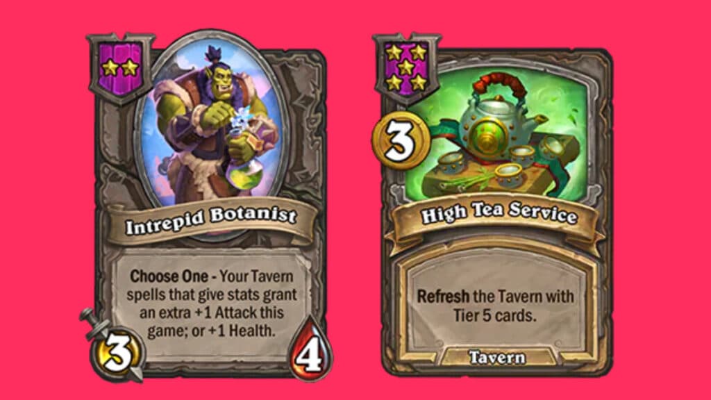 Intrepid Botanist and High Tea Service (Images via Blizzard Entertainment)