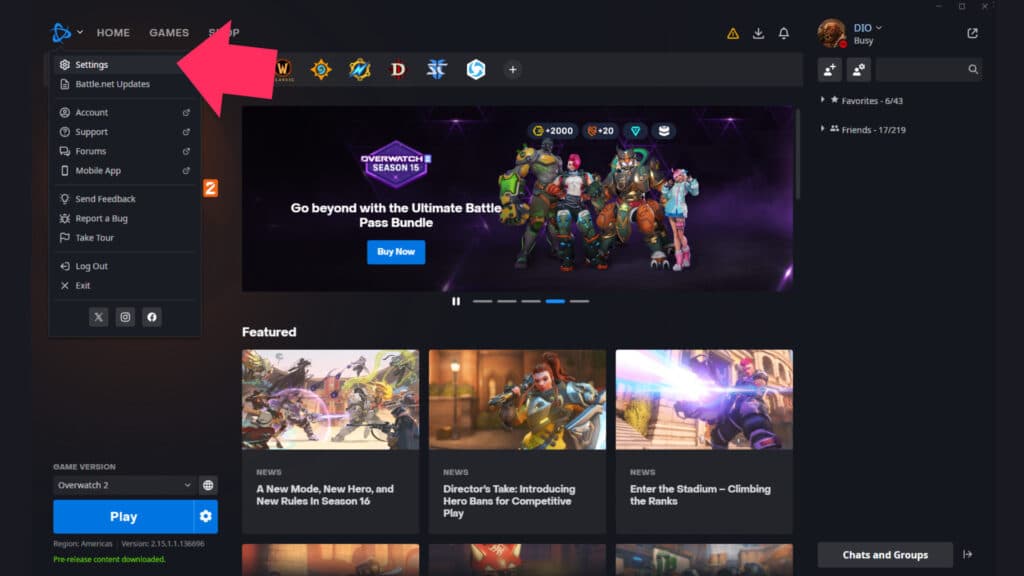 How to automate Overwatch 2 downloads (Screenshot via esports.gg)