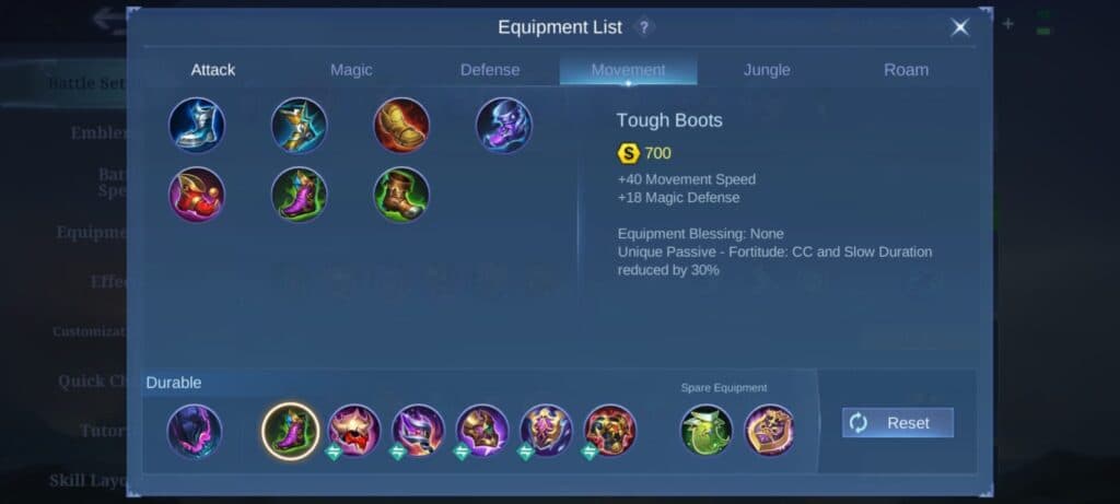 Revamp Gloo Item Build in MLBB screenshot. (Image via esports.gg)
