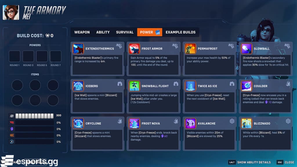 Mei's Powers in the Armory (Screenshot via esports.gg)