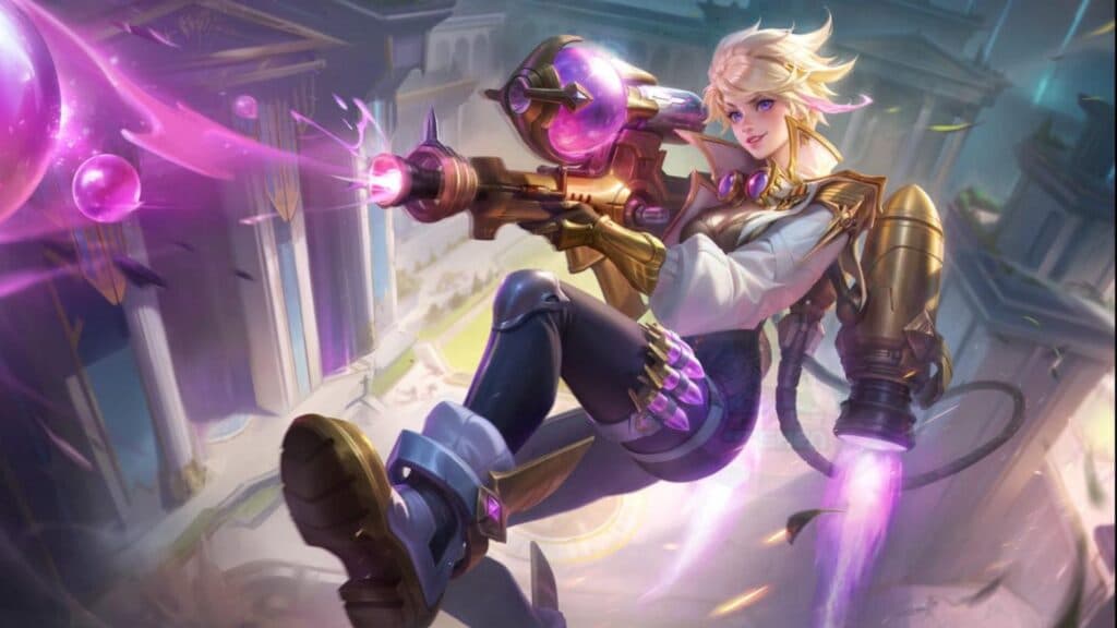 Kimmy is a marksman hero where you mostly hold one button the whole match. (Image via MOONTON Games)