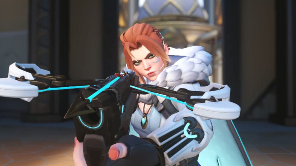 Freja is the new hero in Overwatch 2 (Screenshot via esports.gg)