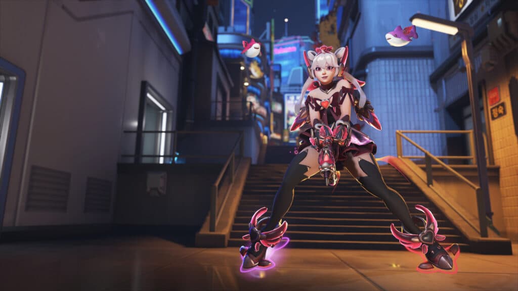 Another look at the DokiWatch Juno skin in Overwatch 2 (Image via Blizzard Entertainment)