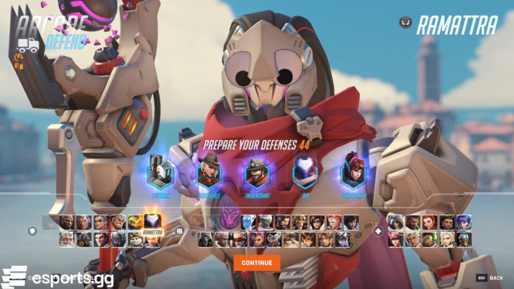 Ramattra during the Overwatch 2 April Fools' Day event 2025 (Screenshot via esports.gg)