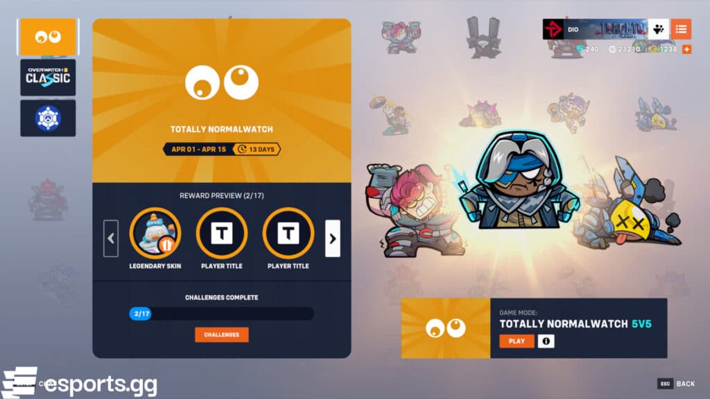 Overwatch 2 Totally Normalwatch event (Screenshot via esports.gg)