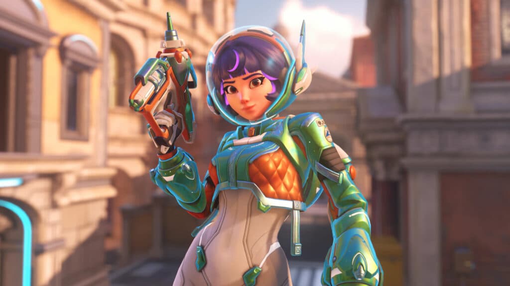 The epic All-Stars Juno skin in Overwatch 2 (Image via Blizzard Entertainment)