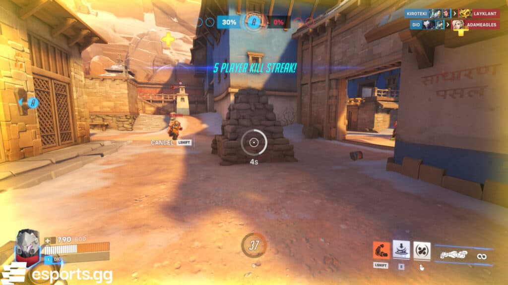 Ramattra in the game (Screenshot via esports.gg)