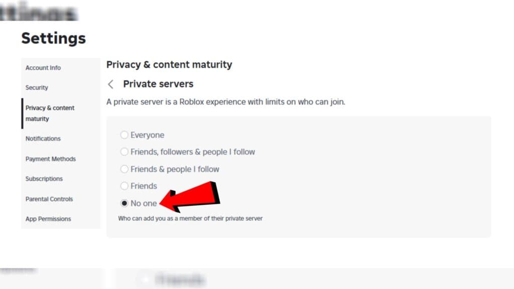 Update your privacy settings (Screenshot via esports.gg)