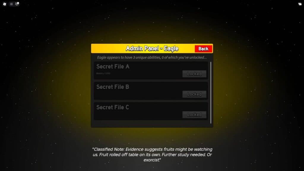 This appears if you open the research list for the Eagle fruit. (Screenshot via esports.gg)