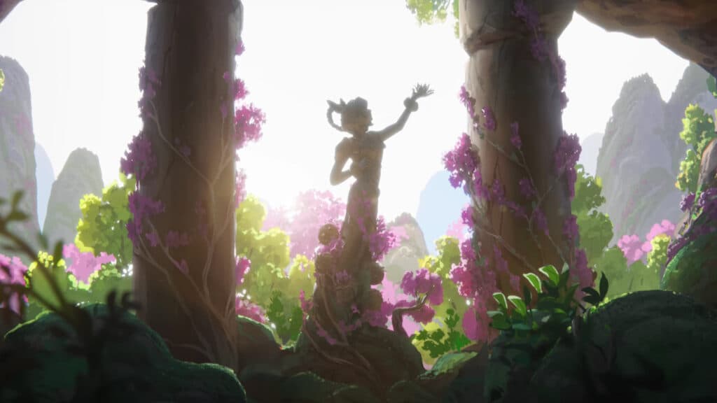 Yunara statue in the real world (Image by Riot Games)