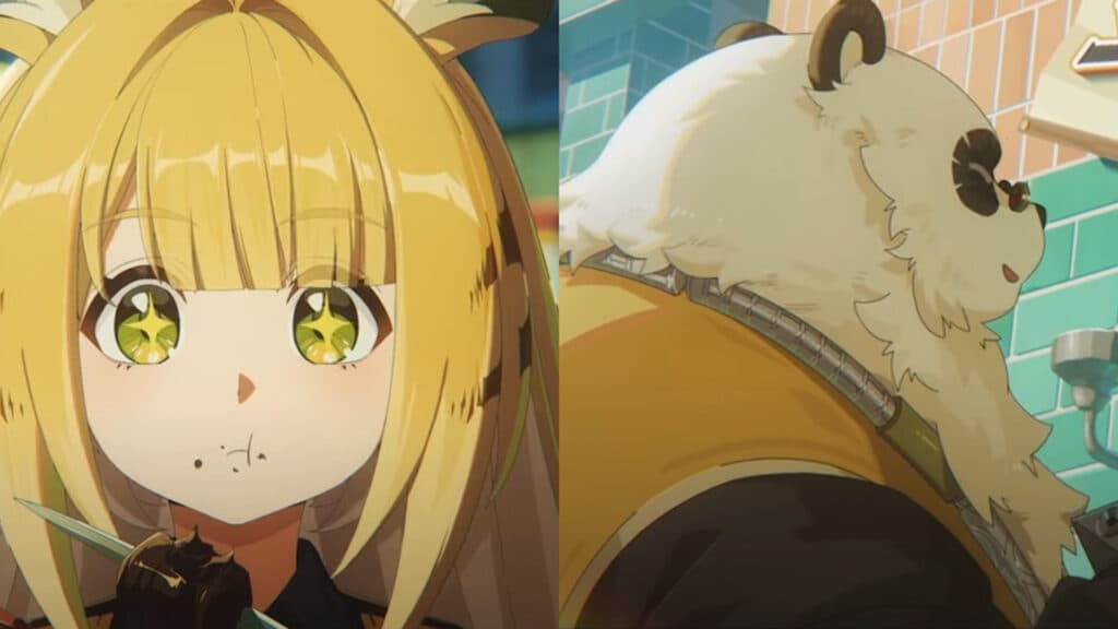 Ju Fufu and Pan Yinhu from the Zenless Zone Zero Season 2 trailer (Images via miHoYo)