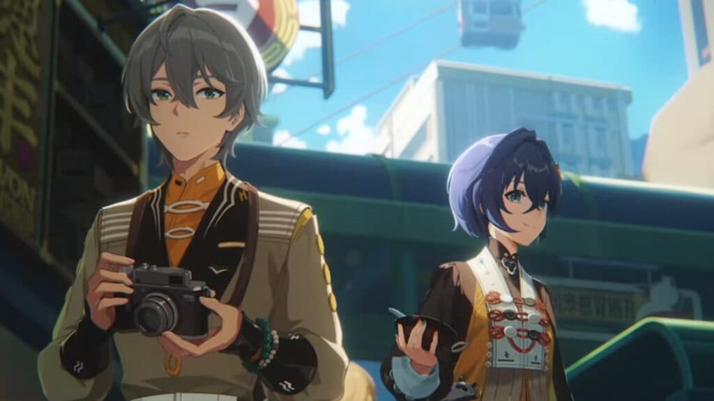 Wise and Belle in their new outfits (Image via miHoYo)