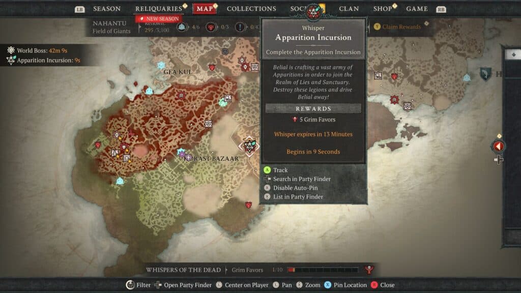 Apparition Incursion occurs every few minutes (Screenshot via esports.gg)