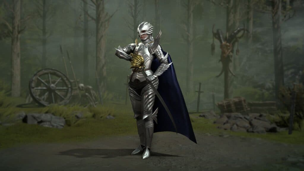 First look at the Rogue's Griffith-inspired Hawk of Light armor (Image via Blizzard Entertainment)