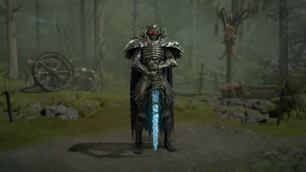 First look at the Necromancer's Skull Knight-inspired Skull Knight armor (Image via Blizzard Entertainment)