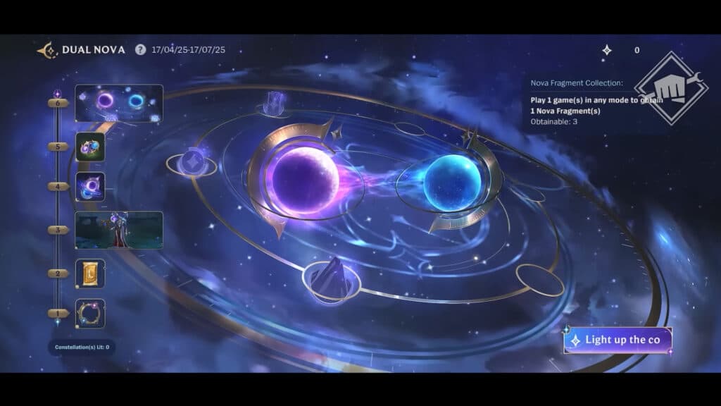 Dual Nova event interface (Image by Riot Games)