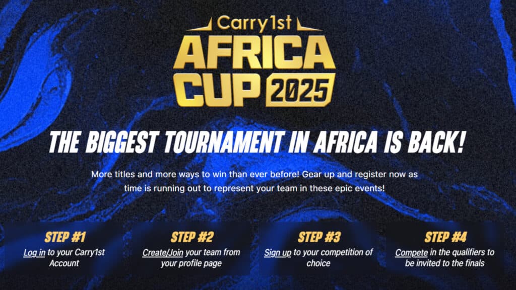 How to enter Carry1st Africa Cup 2025 (Image via Carry1st)