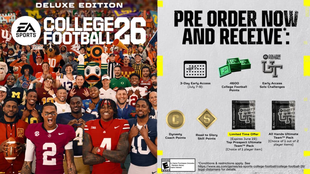 College Football 26 Deluxe Edition items (Image via Electronic Arts Inc.)