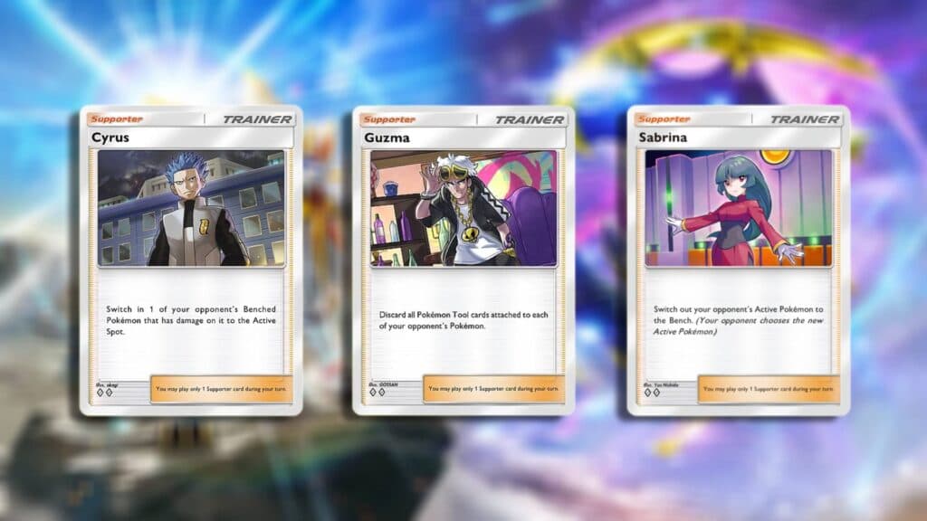 Cyrus, Guzma, and Sabrina (Image via esports.gg)