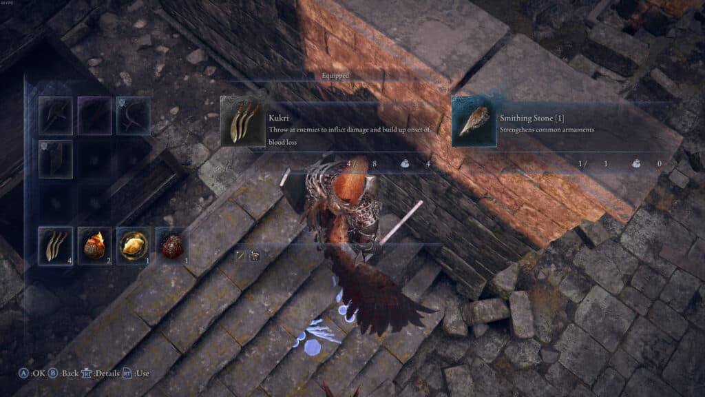Finding a Smithing Stone on the ground. Screenshot by esports.gg