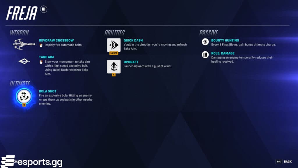 Freja in Stadium (Screenshot via esports.gg)